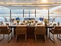 SAMURAI Alia 60m - sundeck dining area SAMURAI Alia 60m - sundeck dining area