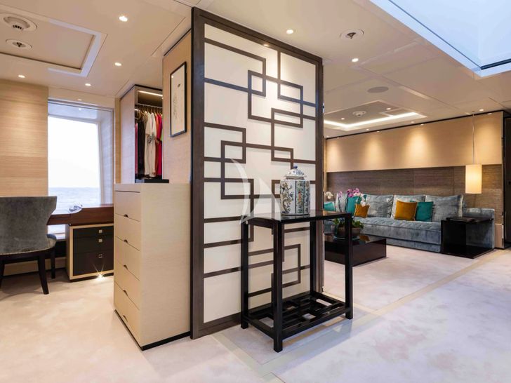 SAMURAI Alia 60m - master cabin lounge SAMURAI Alia 60m - master cabin lounge