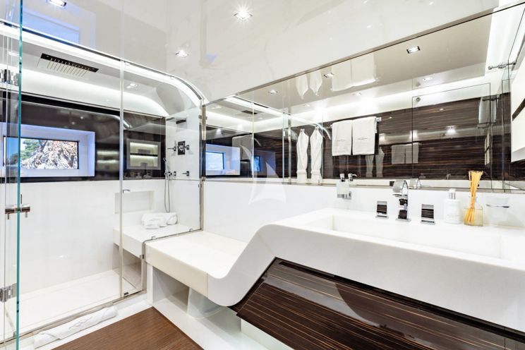 Charter Yacht SANCTUARY - Mangusta Oceano 43 - 5 Cabins - Athens - Mykonos - Paros - Greece