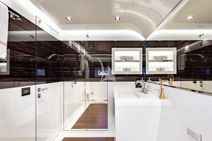 Charter Yacht SANCTUARY - Mangusta Oceano 43 - 5 Cabins - Athens - Mykonos - Paros - Greece