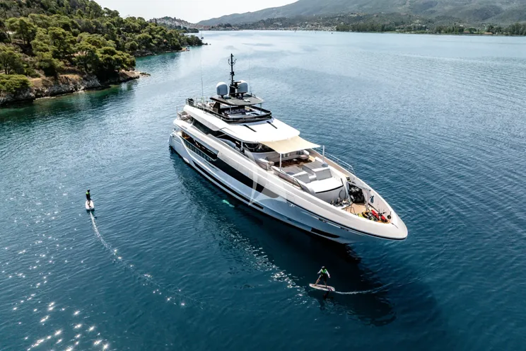 Charter Yacht SANCTUARY - Mangusta Oceano 43 - 5 Cabins - Athens - Mykonos - Paros - Greece