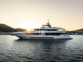 SANCTUARY Mangusta Oceano 43 - anchored under the sunset SANCTUARY Mangusta Oceano 43 - anchored under the sunset