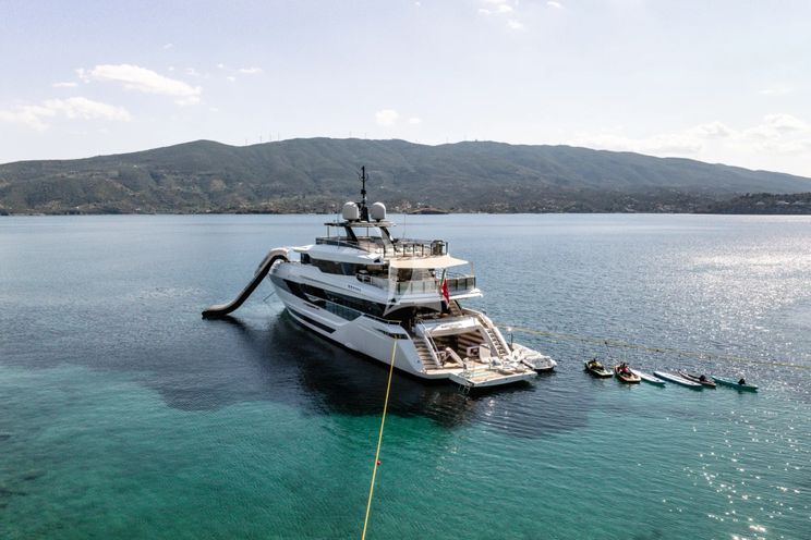 Charter Yacht SANCTUARY - Mangusta Oceano 43 - 5 Cabins - Athens - Mykonos - Paros - Greece