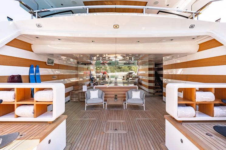 Charter Yacht SANCTUARY - Mangusta Oceano 43 - 5 Cabins - Athens - Mykonos - Paros - Greece