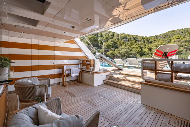 Charter Yacht SANCTUARY - Mangusta Oceano 43 - 5 Cabins - Athens - Mykonos - Paros - Greece