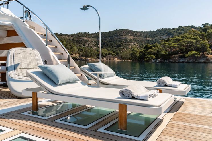 Charter Yacht SANCTUARY - Mangusta Oceano 43 - 5 Cabins - Athens - Mykonos - Paros - Greece