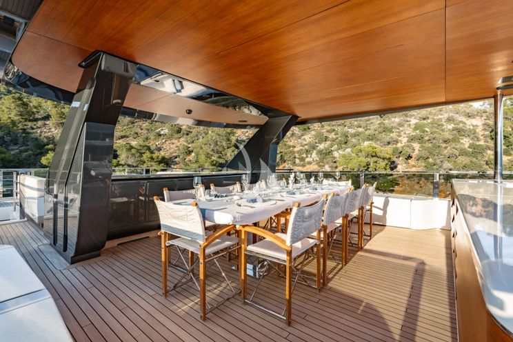 Charter Yacht SANCTUARY - Mangusta Oceano 43 - 5 Cabins - Athens - Mykonos - Paros - Greece