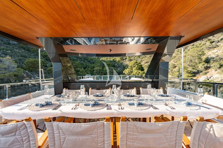 Charter Yacht SANCTUARY - Mangusta Oceano 43 - 5 Cabins - Athens - Mykonos - Paros - Greece