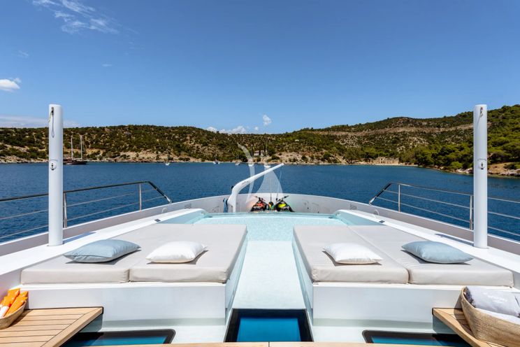 Charter Yacht SANCTUARY - Mangusta Oceano 43 - 5 Cabins - Athens - Mykonos - Paros - Greece