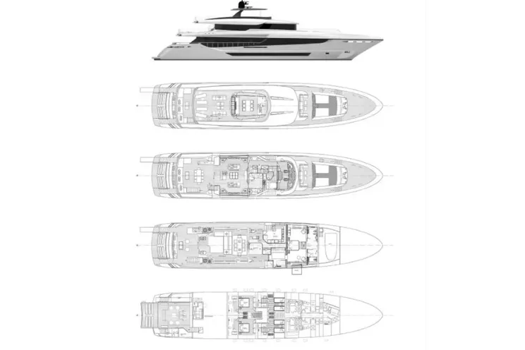 Layout for SANCTUARY Mangusta Oceano 43 - layout