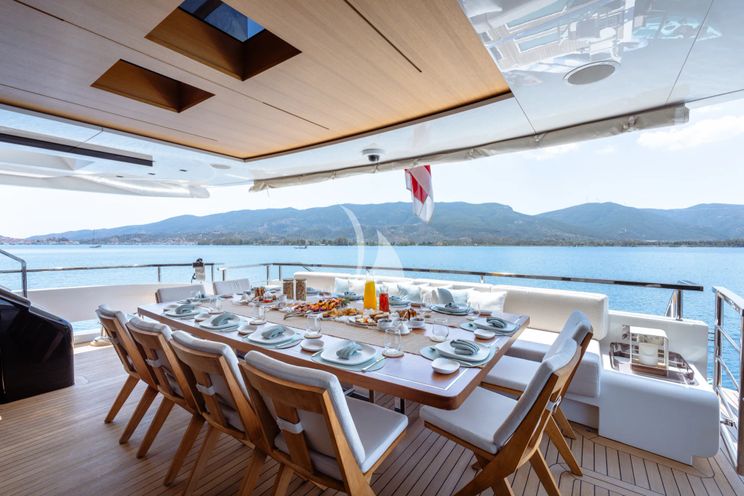 Charter Yacht SANCTUARY - Mangusta Oceano 43 - 5 Cabins - Athens - Mykonos - Paros - Greece