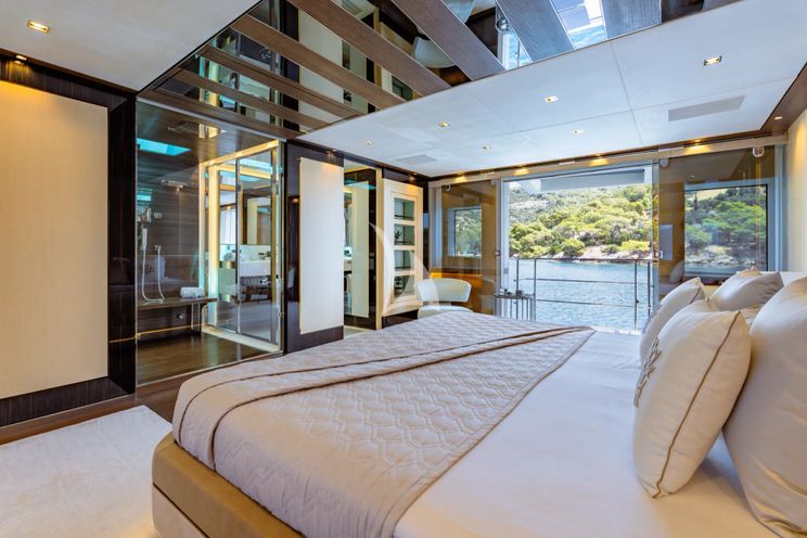 Charter Yacht SANCTUARY - Mangusta Oceano 43 - 5 Cabins - Athens - Mykonos - Paros - Greece