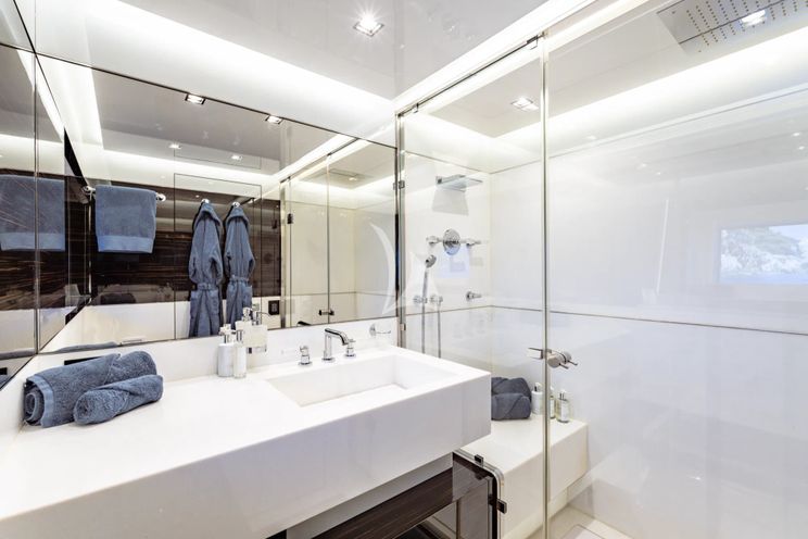 Charter Yacht SANCTUARY - Mangusta Oceano 43 - 5 Cabins - Athens - Mykonos - Paros - Greece