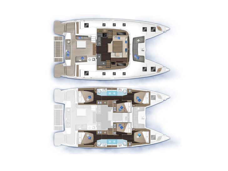 SAPPHIRE SEAS Lagoon 51 - layout SAPPHIRE SEAS Lagoon 51 - layout