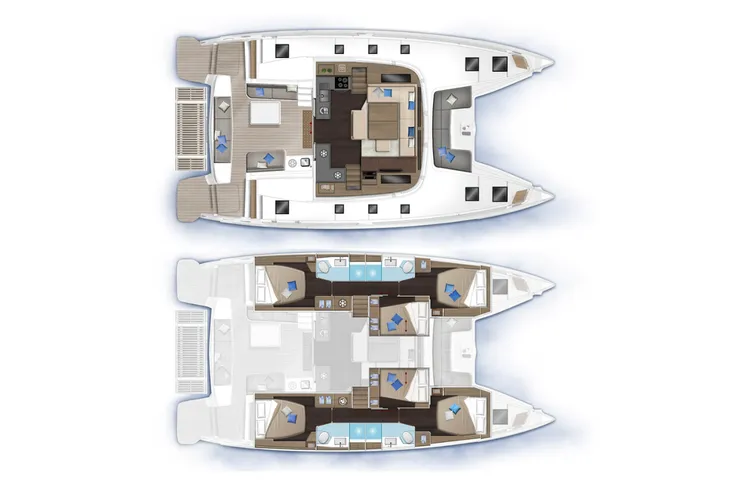 Layout for SAPPHIRE SEAS Lagoon 51 - layout