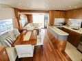 SARAHLISA Sunseeker 75 Yacht - dining area and galley SARAHLISA Sunseeker 75 Yacht - dining area and galley