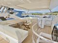 SARAHLISA Sunseeker 75 Yacht - flybridge dining SARAHLISA Sunseeker 75 Yacht - flybridge dining