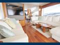 SARAHLISA Sunseeker 75 Yacht saloon seating with TV
