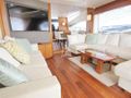 SARAHLISA Sunseeker 75 Yacht - saloon seating with TV SARAHLISA Sunseeker 75 Yacht - saloon seating with TV