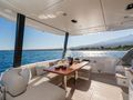 SBK Azimut 68 Fly - main aft deck alfresco dining area SBK Azimut 68 Fly - main aft deck alfresco dining area