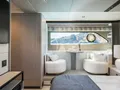 SWEET CAROLINA Sunseeker Manhattan 68 - master cabin lounge SWEET CAROLINA Sunseeker Manhattan 68 - master cabin lounge