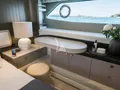 SWEET CAROLINA Sunseeker Manhattan 68 - master cabin vanity and work area SWEET CAROLINA Sunseeker Manhattan 68 - master cabin vanity and work area