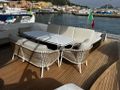 SCORPIO Tecnomar Velvet 90 - aft alfresco dining area SCORPIO Tecnomar Velvet 90 - aft alfresco dining area