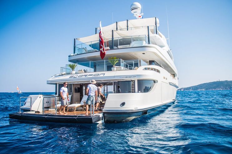 Charter Yacht SCORPION - San Lorenzo 46m - 5 Cabins - Amalfi Coast - St Tropez - Naples - Sicily - Monaco - Cannes- Sardinia