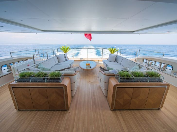 SCORPION Sanlorenzo 46m sun deck aft SCORPION Sanlorenzo 46m sun deck aft