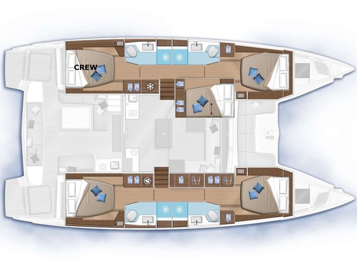 SCUBA DOO 50 - yacht layout