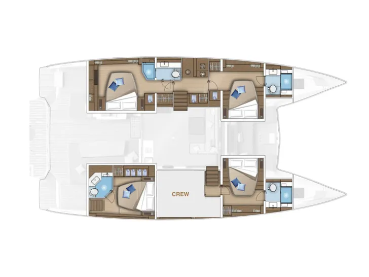 SCUBA DOO 55 Lagoon 55 - layout SCUBA DOO 55 Lagoon 55 - layout