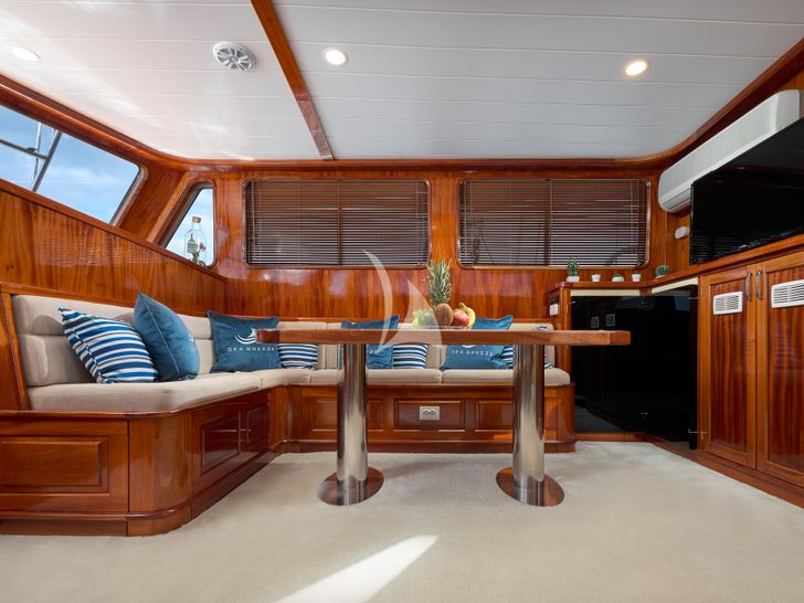 SEA BREEZE Custom Gulet 28m - saloon seating with tv SEA BREEZE Custom Gulet 28m - saloon seating with tv