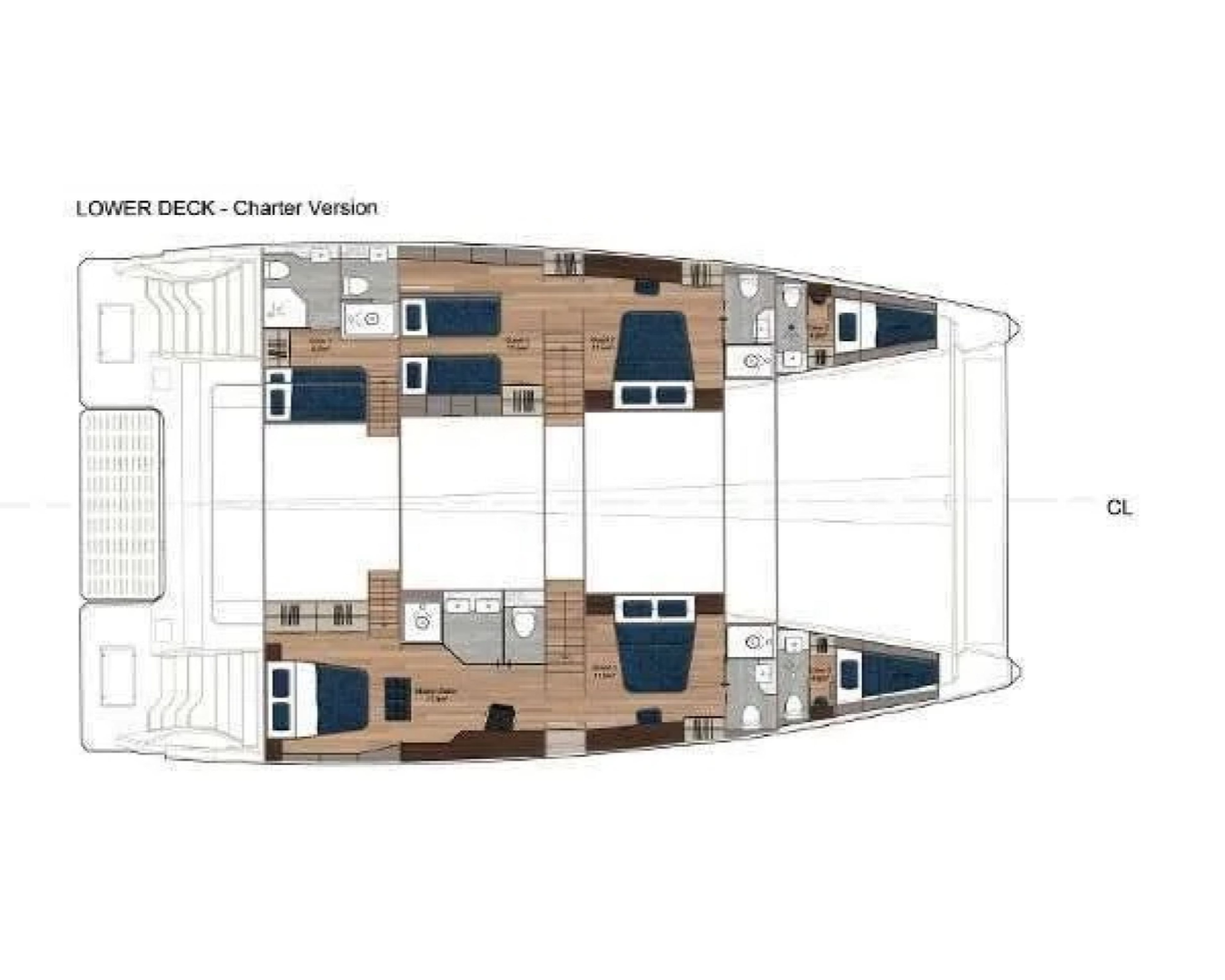 SEA GODDESS ALVA SOLAR E 60 - cabin layout