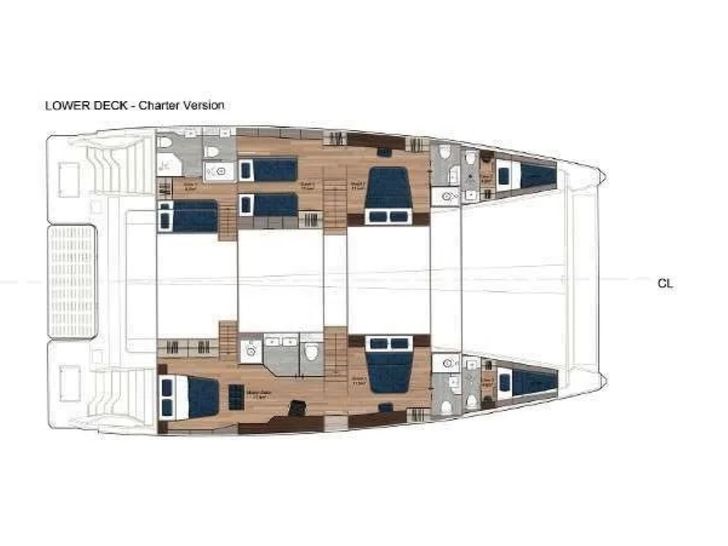 SEA GODDESS ALVA SOLAR E 60 - cabin layout SEA GODDESS ALVA SOLAR E 60 - cabin layout