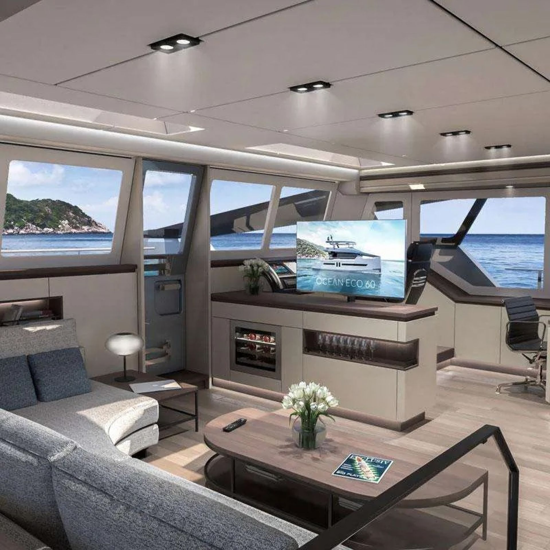 SEA GODDESS ALVA SOLAR E 60 - main salon