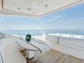 SEA LADY Dalla Pieta 80 aft deck seating and dining area