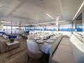 SEA WOLF Mondomarine 42m - main dining area SEA WOLF Mondomarine 42m - main dining area