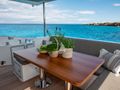SEA YA Azimut 66 Fly - aft deck alfresco dining area SEA YA Azimut 66 Fly - aft deck alfresco dining area