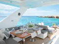 SEA YA Azimut 66 Fly - flybridge alfresco dining area SEA YA Azimut 66 Fly - flybridge alfresco dining area