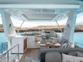 SEA YA Azimut 66 Fly - flybridge dining area SEA YA Azimut 66 Fly - flybridge dining area