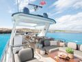 SEA YA Azimut 66 Fly - flybridge lounging and dining area SEA YA Azimut 66 Fly - flybridge lounging and dining area