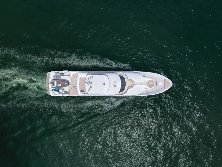 SEA BEAR Westport 130 - cruising top aerial shot SEA BEAR Westport 130 - cruising top aerial shot