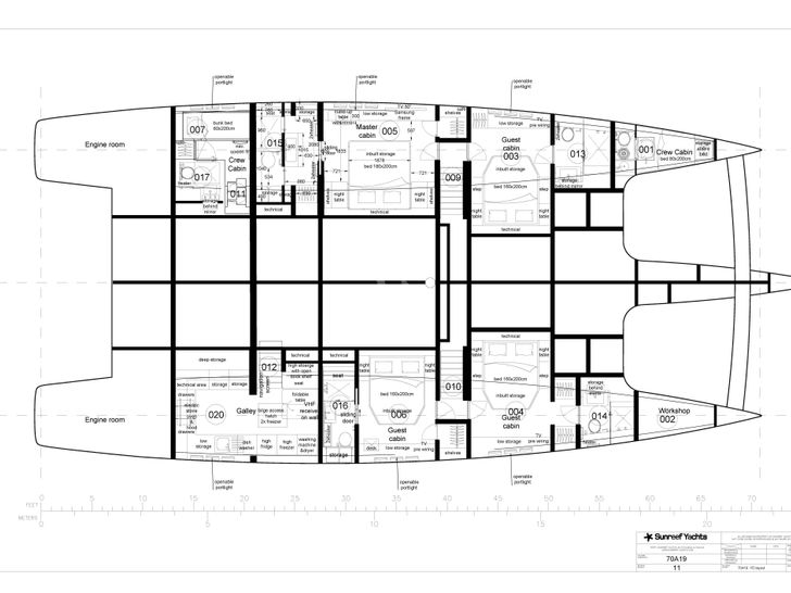 SEA BLISS Sunreef 70 - cabin layout SEA BLISS Sunreef 70 - cabin layout