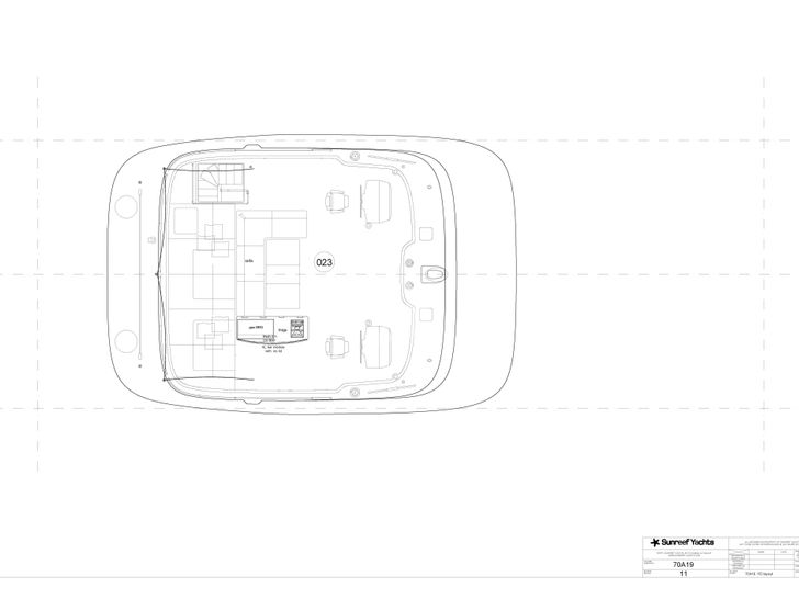 SEA BLISS Sunreef 70 - flybridge layout SEA BLISS Sunreef 70 - flybridge layout