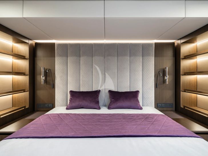 SEA BLISS Sunreef 70 - master cabin bed SEA BLISS Sunreef 70 - master cabin bed