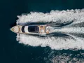 DIAMOND Ferretti 780 - top aerial shot cruising DIAMOND Ferretti 780 - top aerial shot cruising
