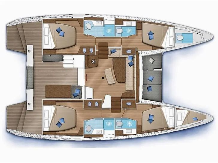 SEADUCTION Lagoon 42 - layout SEADUCTION Lagoon 42 - layout