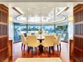 SEASCAPE V Benetti Vision 145 - sky deck dining area SEASCAPE V Benetti Vision 145 - sky deck dining area