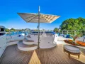 SEASCAPE V Benetti Vision 145 - sundeck jacuzzi with umbrella SEASCAPE V Benetti Vision 145 - sundeck jacuzzi with umbrella