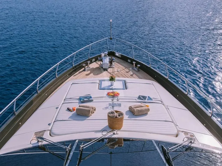 SEAS THE DAY Posillipo Technema 85 - foredeck shot SEAS THE DAY Posillipo Technema 85 - foredeck shot